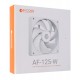 Вентилятор ID-Cooling, AF-125-W, 12cm, Fan for case, 500-2000rpm, 78.25CFM, 29.82dBA, white, 4pin
