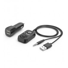 Bluetooth Hands Free Hama 00014167, Черный, BT5.1, car kit, 3.5" out, USB(+car charger), black