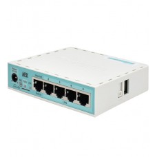 Сетевой маршрутизатор MikroTik hEX RB750GR3, Router 5 port 10/100/1000M, (4+1) RJ45, PoE, mSD, USB, [RB750Gr3]