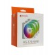 Комплект вентиляторов 12см ID-Cooling AS-120-ARGB-W TRIO, Fan kit for case, 12cm x 3, 300-2000rpm, 58CFM, 27.2 dBA, 4pin+3pin