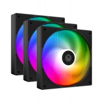 Комплект вентиляторов 12см ID-Cooling AS-120-ARGB-K TRIO, Fan kit for case, 12cm x 3, 300-2000rpm, 58CFM, 27.2 dBA, 4pin+3pin