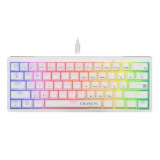 Клавиатура USB, Defender Deimos GK-303 RU, Белая, KeyBoard White, (45304)
