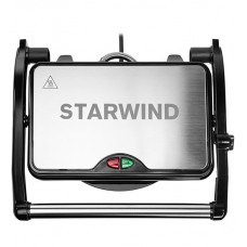 Электрогриль Starwind SSG2040 1500Вт серебристый/черный,