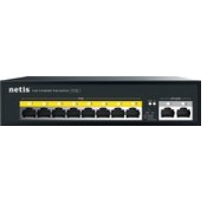 Коммутатор Netis P110C, 8x100 LAN PoE(max 30W/port), 2x100 Uplink, max 120W PoE