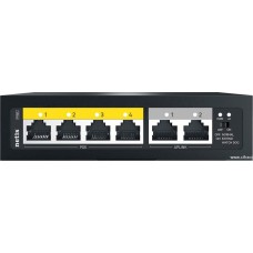 Коммутатор Netis P106C, 4x100 LAN PoE(max 30W/port), 2x100 Uplink, max 60W PoE