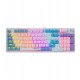Клавиатура USB, Defender Hawk GK-418 RU, white/blue, (45421), KeyBoard