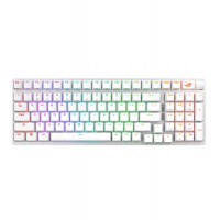 Клавиатура USB X901 ROG Strix Scope II, KeyBoard ASUS 96 (90MP037A-BKRA30), Wireless, white