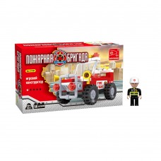 Игровой конструктор Keyixing 21201 ПОЖАРНАЯ БРИГАДА (58 деталей в наборе)
