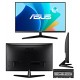 Монитор Asus VY279HF (90LM06D3-B01170), LCD 27" 1920x1080 (IPS), 100Hz, 1ms, 250 cd/m2, 1300:1, HDMI