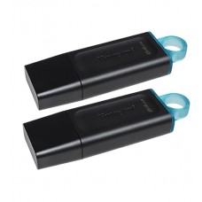 Флешка USB Kingston DTX, 64GB, Черный, flash DTX/64GB-2P, USB 3.2, black