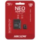 Карта памяти microSDXC 128GB, Hiksemi NEO HS-TF-C1/128G (Hikvision), MemoryCard Class 10 + adapter