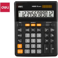 Калькулятор настольный DELI "М888" 12 разрядный, 202х159х31 мм, черный (044-M888)