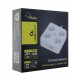 Сетевой фильтр + зарядка Cablexpert PLT-4-C2U2-W-3, Белый, 3m,4розетки, 10A, 2xUSB/2xType-C, White