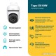 Уличная Wi-Fi камера Tapo C510W (поворотная) <Матрица 1/2.8, 3MP, f/2,0; фокусное расстояние: 3,9 мм, Starlight, ИК-подсветка 850 нм с дальностью до 30 метров, встроенные прожекторы, двустороннее аудио, режим приватности, угол обзора до 360° по горизон