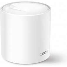 Домашняя Mesh Wi-Fi система GbE AX3000 Tp-Link Deco X50 (1 устройства) <Бесшовный роуминг, Wi-Fi 6, 5 ГГц: до 2402 Мбит/с (802.11ax), 2,4 ГГц: до 574 Мбит/с (802.11ax), 802.11ax/ac/a/b/g/n, 3 гигабитных порта LAN/WAN, 2 встроенные антенны, Beamforming,