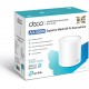 Домашняя Mesh Wi-Fi система GbE AX3000 Tp-Link Deco X50 (1 устройства) <Бесшовный роуминг, Wi-Fi 6, 5 ГГц: до 2402 Мбит/с (802.11ax), 2,4 ГГц: до 574 Мбит/с (802.11ax), 802.11ax/ac/a/b/g/n, 3 гигабитных порта LAN/WAN, 2 встроенные антенны, Beamforming,
