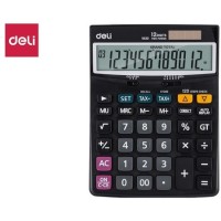 Калькулятор настольный DELI "1630" 12 разрядный, 188х140х44 мм, черный (044-1630)