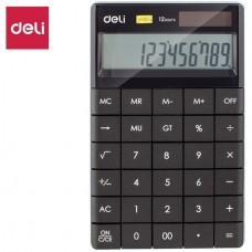Калькулятор настольный DELI "1589" 12 разрядный, 165х103х16 мм, черный (044-1589/BK)