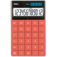 Калькулятор настольный DELI "1589" 12 разрядный, 165х103х16 мм, красный (044-1589/RD)