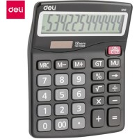 Калькулятор настольный DELI "1210" 12 разрядный, 160х122х36 мм, черный (044-1210)