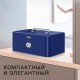 Ящик для денег DELI, 90х200х160 мм, 0,9 кг, сталь, синий (044-T503)