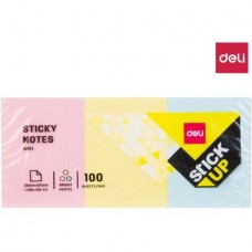 Клейкие листки DELI "Stick Up", 51х38 мм, 3 блока х 100 л, ассорти (044-01103)