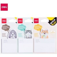 Клейкие листки DELI "Stick Up" Animals, 75х84 мм, 25 листов (044-55902)