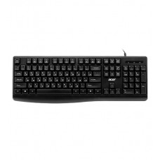 Клавиатура USB, Acer OKW301, Черный, KeyBoard 104 buttons, rus/lat, Black