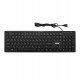 Клавиатура USB, Acer OKW020, Черный, KeyBoard 104 buttons, rus/lat, black