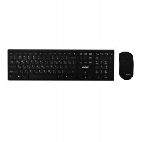 Клавиатура и мышь, USB, Acer OKR030, KeyBoard + mouse, Wireless, 103+6 bottons, rus/lat, black