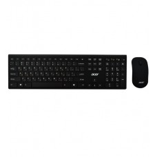 Клавиатура и мышь, USB, Acer OKR030, KeyBoard + mouse, Wireless, 103+6 bottons, rus/lat, black