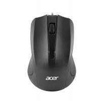 Мышь Acer OMW010, USB, Черный, Mouse Optical 1200 dpi, 3 button, 1.3m cable, black