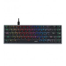 Клавиатура USB, Acer OKW302, Серый, KeyBoard 68 buttons, rus/lat, Silver