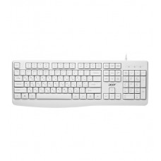 Клавиатура USB, Acer OKW301, Белый, KeyBoard 104 buttons, rus/lat, White