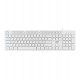 Клавиатура USB, Acer OKW123, Белый, KeyBoard 104 buttons, rus/lat, White