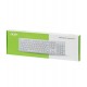 Клавиатура USB, Acer OKW123, Белый, KeyBoard 104 buttons, rus/lat, White