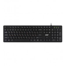 Клавиатура USB, Acer OKW122, Черный, KeyBoard 104 buttons, rus/lat, black