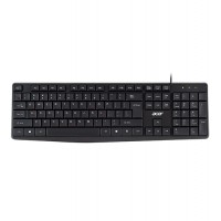 Клавиатура USB, Acer OKW121, Черный, KeyBoard 104 buttons, rus/lat, black