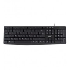 Клавиатура USB, Acer OKW121, Черный, KeyBoard 104 buttons, rus/lat, black