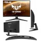 Монитор Asus TUF VG24VQ1B (90LM0730-B02170), LCD 23.8" 1920x1080 (VA), 165Hz, 1ms, 350 cd/m2, 3000:1, HDMI, DP