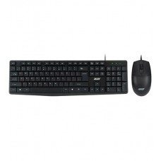 Клавиатура и мышь, USB, Acer OMW141, KeyBoard + mouse, 1.5 Cable, rus/lat, black