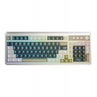 Клавиатура USB, Aula S99 Light Cream-Navy-Brown, KeyBoard Bluetooth, BT/wireless