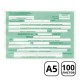 Бланк "Доверенность" А5, 1 слой,  100 штук в пачке (011-4201)