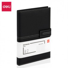 Ежедневник недатированный Deli А5, 240 страниц, 80 г/кв.м., черный (044-N142L)