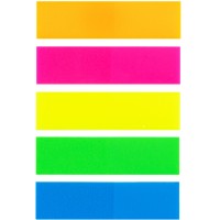 Закладки клейкие DELI 12 х 44 мм, пластиковые, 5 цв х 20  листов (044-10402)