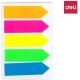 Закладки клейкие DELI 12 х 43 мм, стрелки, пластиковые, 5 цв х 20 листов (044-10602)