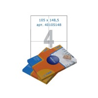 Этикетки самоклеящиеся Multilabel, А4, 105 х 148,5 мм., 4 шт/лист, 100 л., , 100 ЛИСТ (40105148)