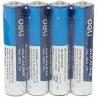 Батарейки DELI Alkaline, LR03, 1.5V, AAA, 4 шт/упак (044-18507)