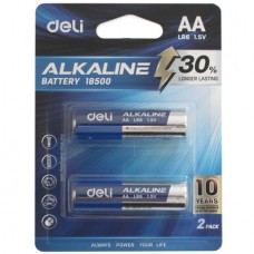 Батарейки DELI Alkaline, LR6, 1.5V, AA, 2 штуки в блистере (044-18500)