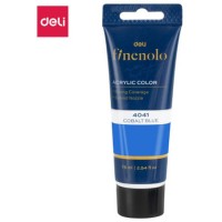Краска акриловая DELI "Finenolo" художественная, глянцевая, 75 мл., синий кобальт, туба (044-C75-CB)